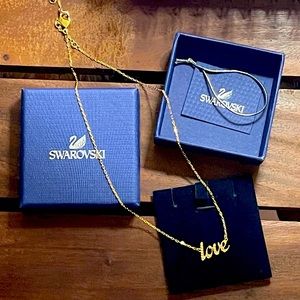LOVE Swarovski necklace